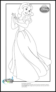 disney princess snow white coloring pages