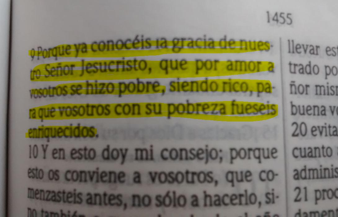 Reflexiones De Las Escrituras 2 De Corintios 8 9