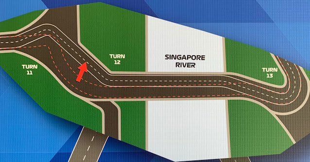 F1シンガポールGPのコースレイアウト変更の様子