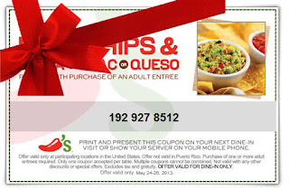 Free Printable Chili's Coupons