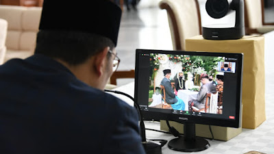 Nikah Daring, Ridwan Kamil Berikan Tausiah Pernikahan di Masa Pandemi   