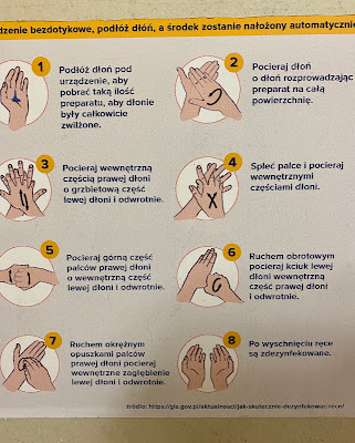 hand washing sign in Poland