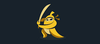 Mẫu thiết kế logo thương hiệu Banana Ninja