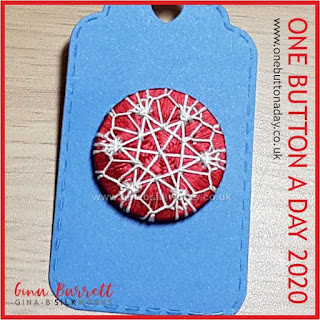 Day 343 : Snowflake Mandala - One Button a Day 2020 by Gina Barrett