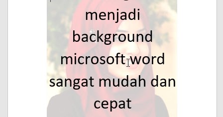  Cara  membuat gambar transparan  pada Microsoft WORD DODO 