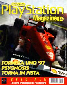 Ufficiale PlayStation Magazine 14 - Ottobre 1997 | ISSN 1125-484X | CBR 215 dpi | Mensile | Videogiochi | PlayStation
In Italia la Ufficiale PlayStation Magazine si compone di ben 72 numeri pubblicati dal settembre 1996 al maggio 2002, in origine da Studio Vit come service esterno de Il Mio Castello Editore. In seguito la rivista passò in mano a Future Media Italy e infine in Sprea.