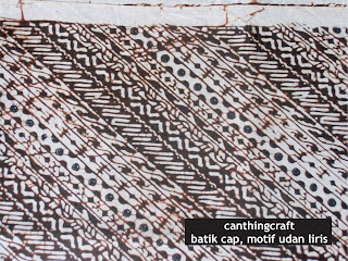 Canthing Craft Kain Batik  Cap Motif  Udan  Liris 