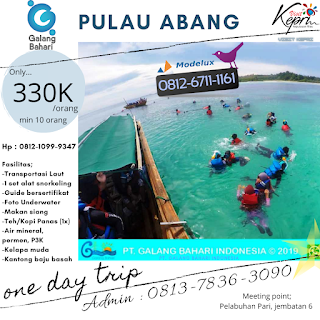 Pengalaman Snorkelling Pulau Abang dengan Wisata Galang Bahari Tour Travel 0812-6711-1161