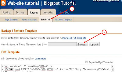 How to Change Blogspot Template