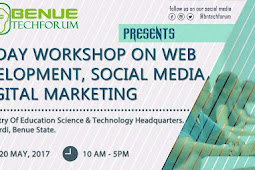 Benue Tech Forum 3-Day Workshop On Web Development and Digital Marketing Kicks Off Today