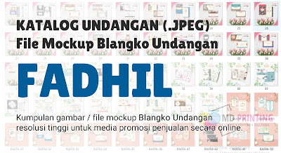 File Mockup / Katalog Digital Blangko Undangan Fadhil Full Album