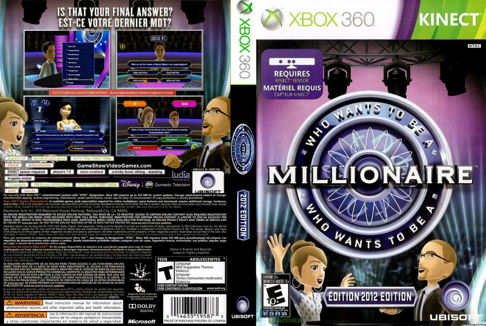 Capa Who Wants To Be A Millionaire - 2012 Edition:Covers Filmes