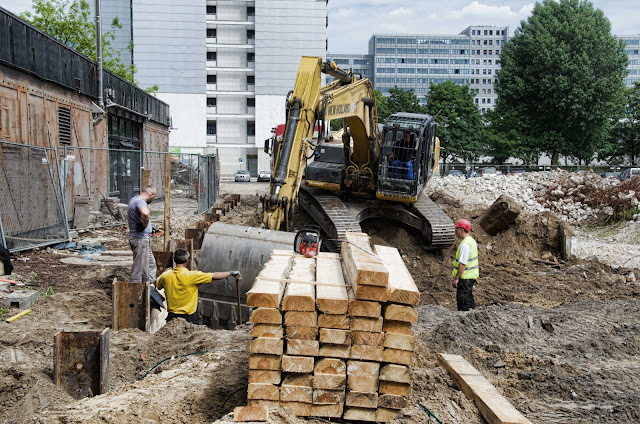 Baustelle Margrafenstraße, Krausenstraße, Schützenstraße, Jerusalemer Straße, 10117 Berlin, 04.06.2014