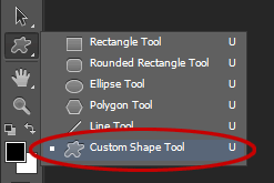 custom shape tool.