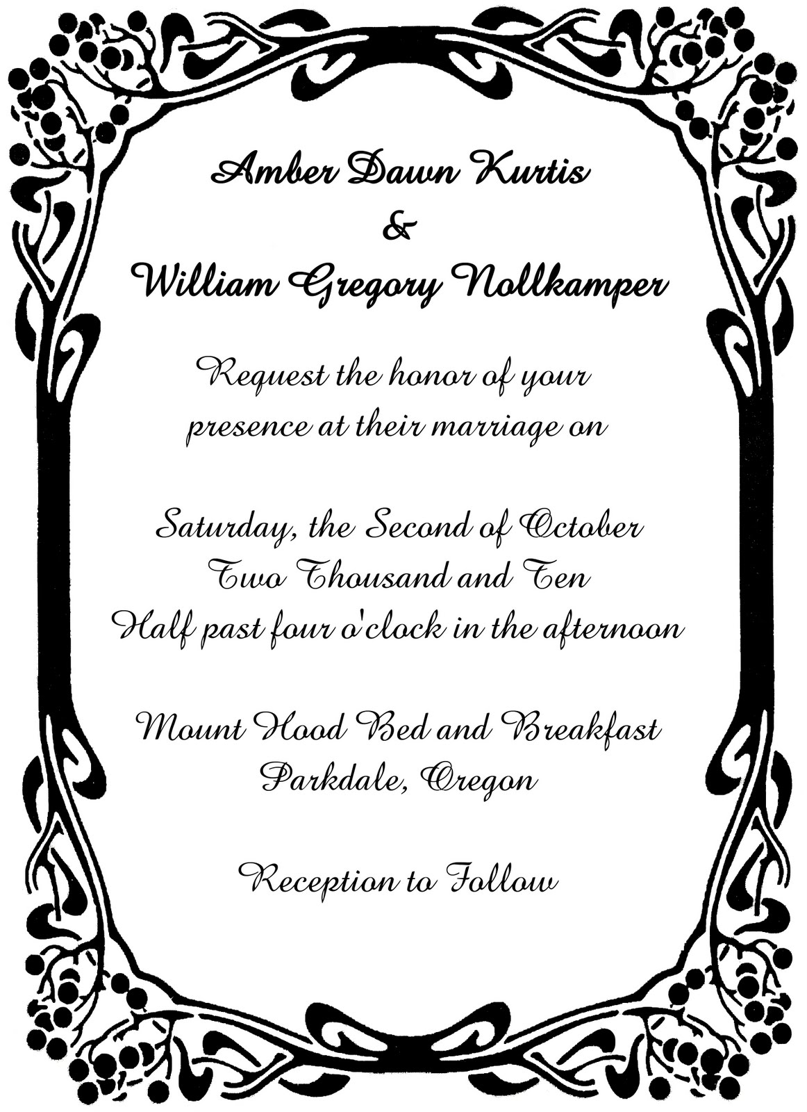 wedding invitation border designs