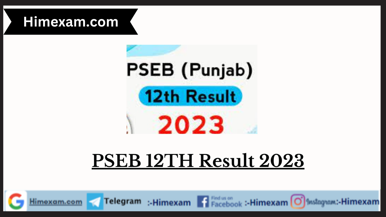 PSEB 12TH Result 2023