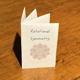 mini maths zine about rotational symmetry