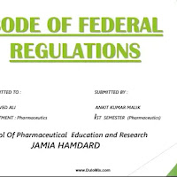 CODE OF FEDERAL REGULATIONS PDF | PPT