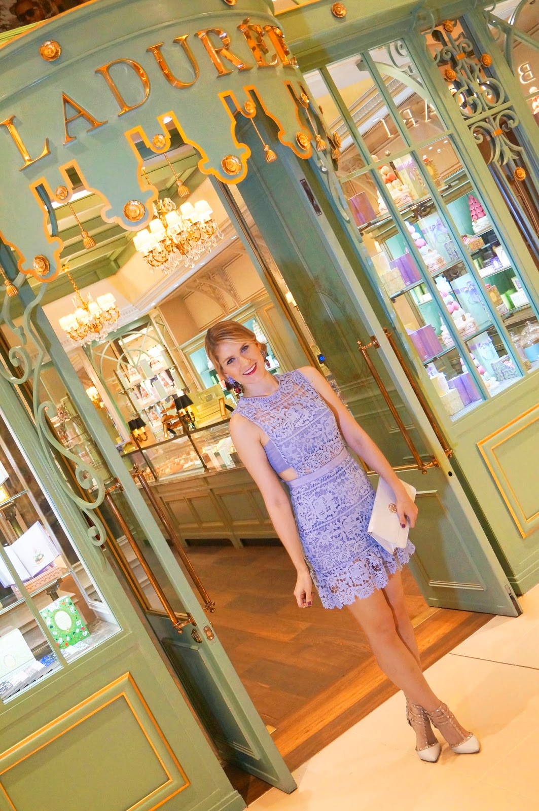 The beautiful french bakery Ladurée in Panama City