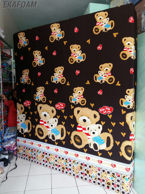 KASUR BUSA INOAC MOTIF KARTUN ANAK TEDY BEAR COKLAT