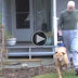 It Appears He Was Taking His Dog For A Walk, Upon Looking Closely… OMG!