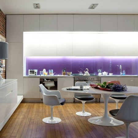   Dekorasi Kabinet Dapur Berwarna Purple