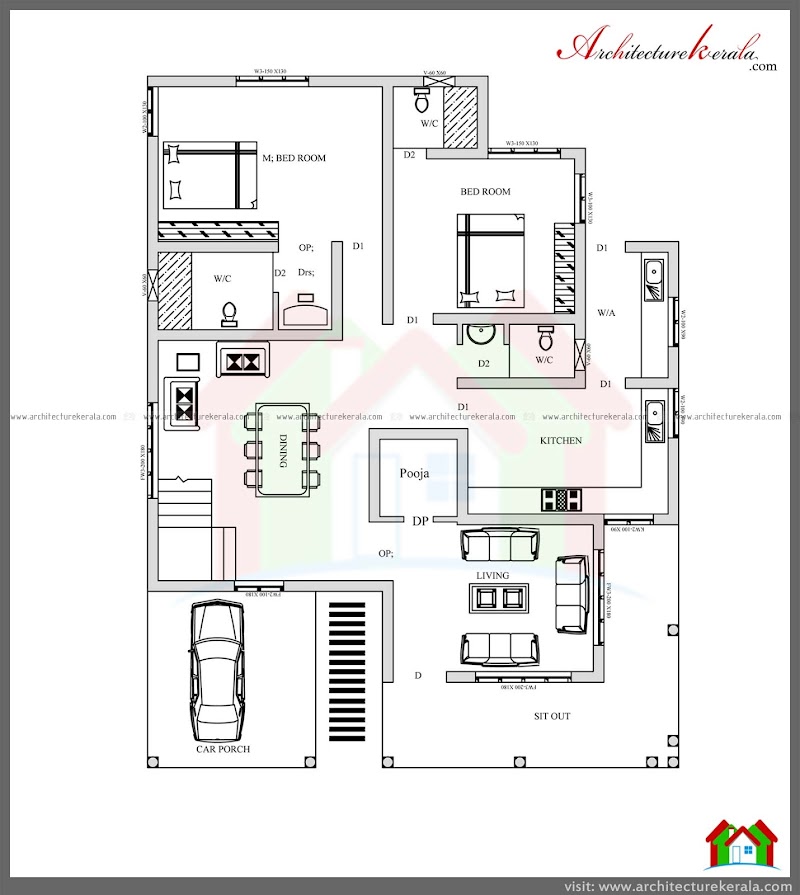 New Concept 50+ 4 Bedroom House Plans Kerala Style Architect