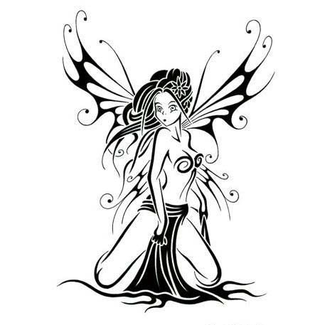 Wonderful, back "fairy with roses" tattoo for girls. Tattoos Book