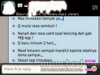 Testimoni Obat Kencing Nanah De Nature Indonesia