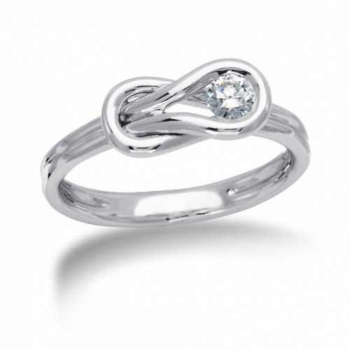 ... knot ring design. You can get Love Knot, 14K White Gold Diamond Knot
