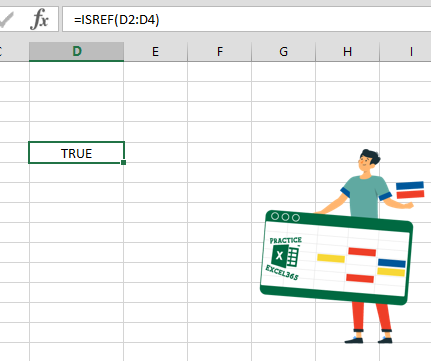 شرح صيغة الدالة ISREF في برنامج مايكروسوفت Excel