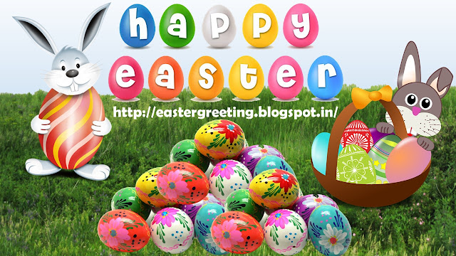 Happy Easter Bunny with Basket 2 wallpaper free download