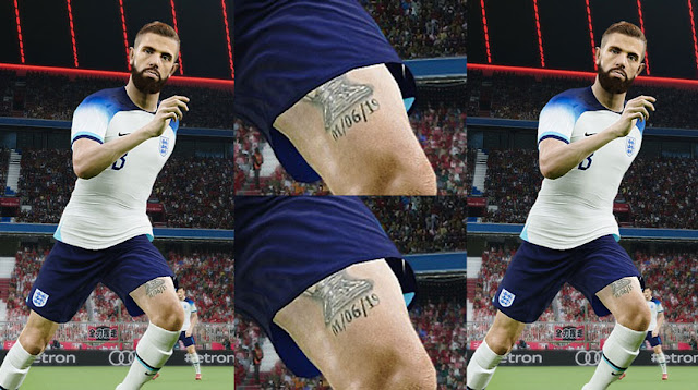 Jordan Henderson Tattoo Arm & Leg For eFootball PES 2021
