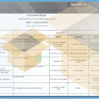 Contoh Bentuk Program Kerja dan Jadwal UKS Format 