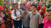 Maulana-Diza Sambut Kedatangan Kaesang Ketua Umum PSI Di Kediaman