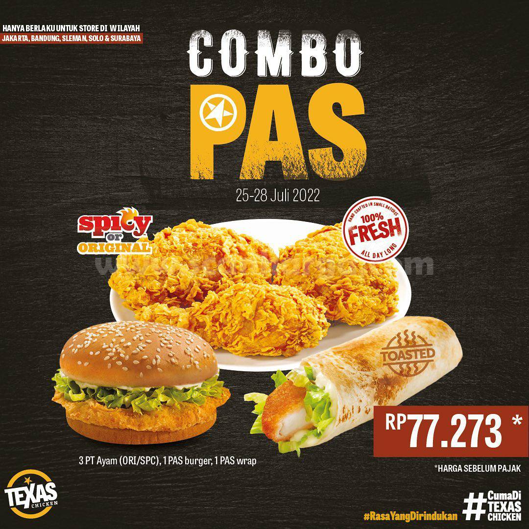 PROMO TEXAS CHICKEN COMBO PAS!