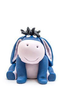 Winnie the Pooh Eeyore fondant figurine front