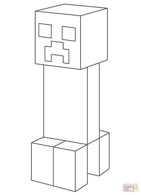Click The Creeper Coloring Pages To View Printable Version Or Color It  Online Patible With Ipad And Android Tablets