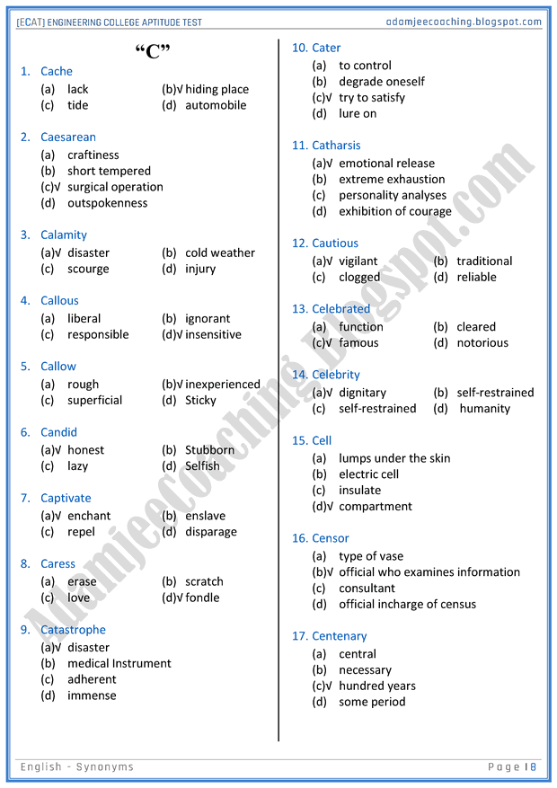 ecat-english-synonyms-mcqs-for-engineering-college-entry-test