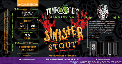 Tomfoolery Brewing Sinister Stout