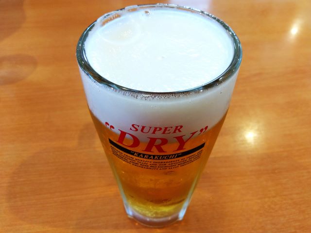 幸楽苑　八千代村上店　アサヒスーパードライ生ビール