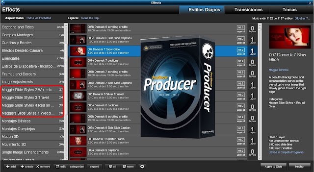 ProShow Producer - Maggie's Style Pack 1 al 4 | Nuevos Styles para Proshow Producer