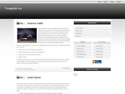 Template Ice Blogger Theme