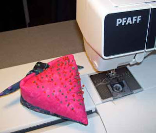 Heart Pincushion pattern available free on-line.