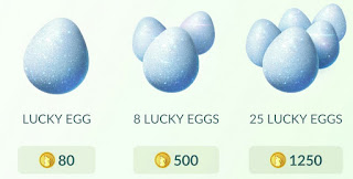 Lucky Eggs Pokemon Go