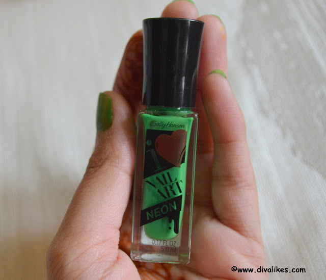 Sally Hansen I Heart Nail Art Neon Nail Color Hot Wasabi