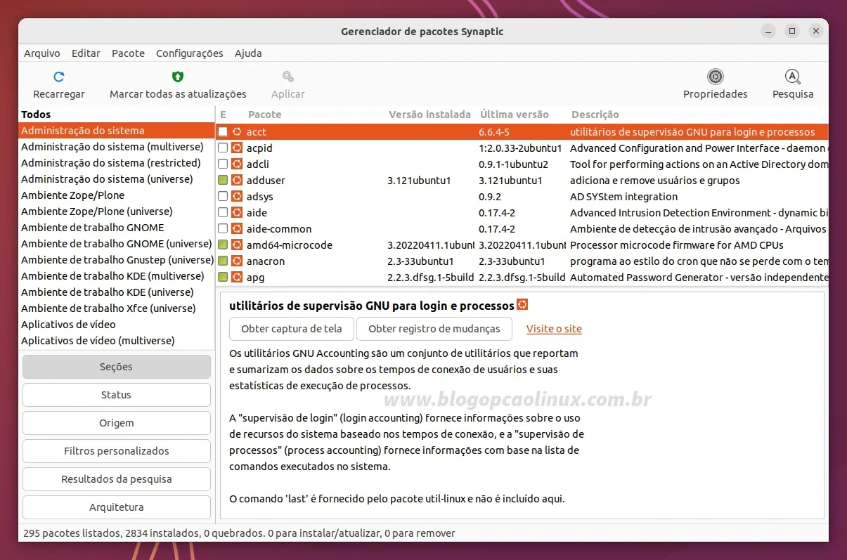 Como instalar o Synaptic no Ubuntu 22.10 (Kinetic Kudu)