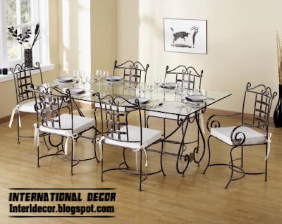 indoor iron dining table design and iron chairs,indoor iron furniture