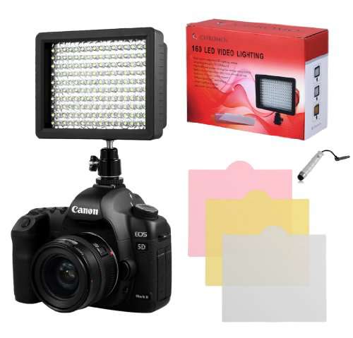 Chromo Inc.® 160 LED CI-160 Dimmable Ultra High Power Panel Digital Camera / Camcorder Video Light, LED Light for Canon, Nikon, Pentax, Panasonic,SONY, Samsung and Olympus Digital SLR Cameras