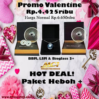 Paket heboh+ MCI 11 Februari 2019 BBM,Aura Pendant, Free Bioglass 2+